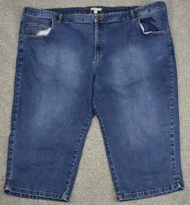 Woman Within Bermuda Jean Shorts Women's 34W - Image 1 of 4