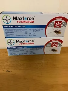 (2) Maxforce fc Magnam roach killer bait gel. (2) 33gm syringe tubes. - Picture 1 of 1
