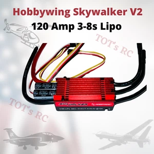 Hobbywing Skywalker v2 120amp ESC 3-8s w/ 10Amp BEC w/Reverse 32 bit - Picture 1 of 13