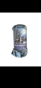 Wild Frontier 50”x 60” Wilderness WOLF Plush Throw Blanket NEW - Picture 1 of 3