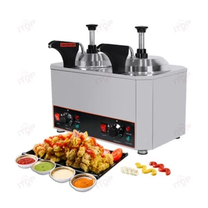New Sauce Warmer Pump Dispenser Hot Cheese Chocolate Machine 2L *2 Peanut Butter - Imagen 1 de 10
