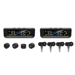 Solar Power Smart Car TPMS LCD Display Car Tyre Pressure Monitor High Precision - Bild 1 von 15
