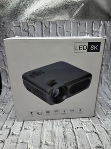 Outdoor LED 8K Movie Projector Bundle - Android 9.0, Dual WiFi, HDR10+, AI Voice - Picture 1 of 3