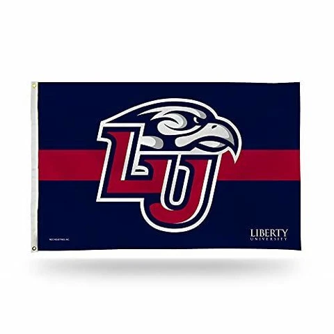 Liberty University Flames Striped Flag - 3 x 5 Foot Flag Cover