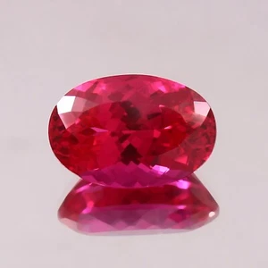 AAA Natural Classic Mozambique Blood Red Ruby Oval Loose Cut Gemstone 12x8 MM - Picture 1 of 4