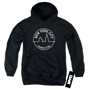 NYC Kids Hoodie New York City Manhattan Black Hoody - Picture 1 of 2