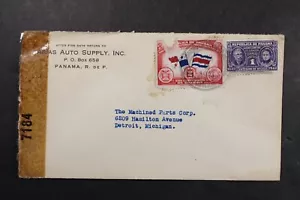 Panama 1943 Coperchio Censore / Arias Auto Supply Inc - J14922 - Foto 1 di 2