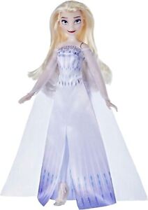 Poupée mode Disney's Frozen 2 Snow Queen Elsa, robe, chaussures et long Ha blonde