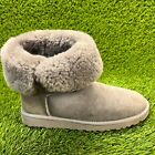 Ugg Bailey Button Womens Size 9 Gray Classic Outdoor Sheepskin Boots SN5803