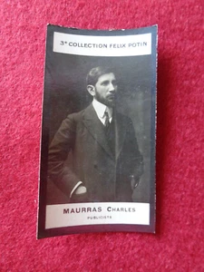 IMAGE PHOTO FELIX POTIN 3EME COLLECTION MAURRAS CHARLES PUBLICISTE - Foto 1 di 2