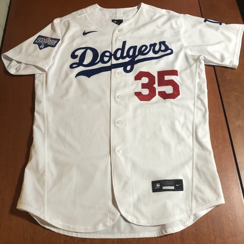 Nike Authentic Cody Bellinger Los Angeles Dodgers World Series Jersey White 48 Cover