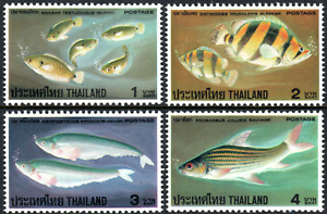 Thailand #Mi871-Mi874 MNH 1978 Animal Fishes [849-852]