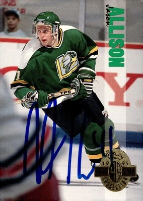 Jason Allison - Signed 1992-93 Four Sport Classic Card #200 - Image 1 of 2