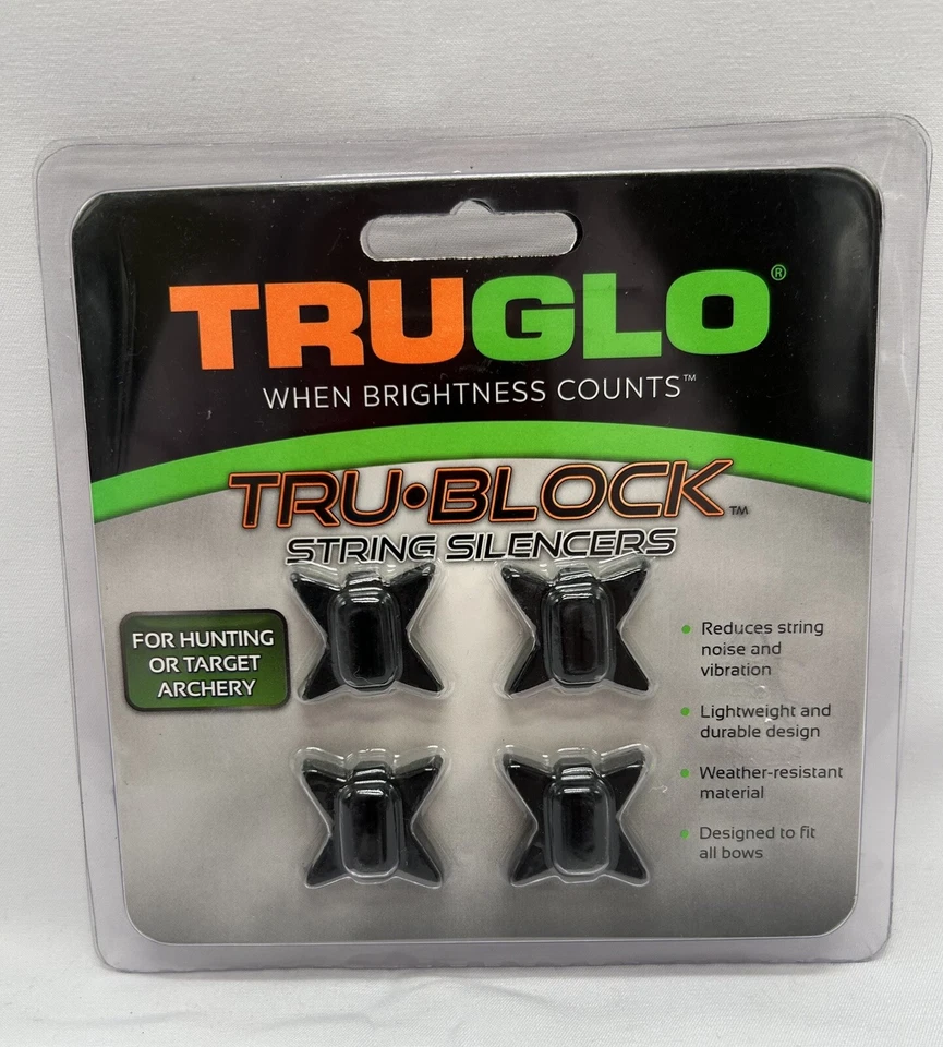 Truglo Tru-Block String Silencers Archery Bow For Hunting & Target Archery Black - Image 1 of 3