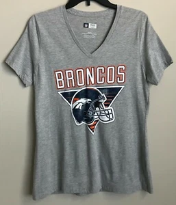 Nueva camiseta para mujer Denver Broncos color gris NFL señora nueva sin etiquetas - Imagen 1 de 3