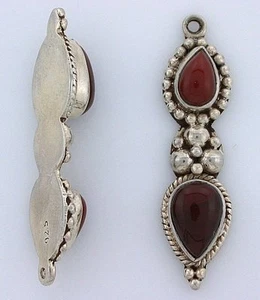 Carnelian Agate Pear Sterling Silver Pendant Cab Cabochon Gem Gemstone ebs5813 - Imagen 1 de 1
