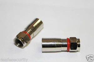 20x RG59 Weatherproof F Compression Connector RedBand F - Picture 1 of 3
