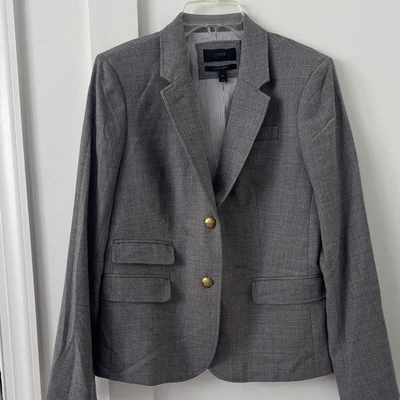 J Crew Gray Schoolboy Blazer Size 10 - Image 1 of 4