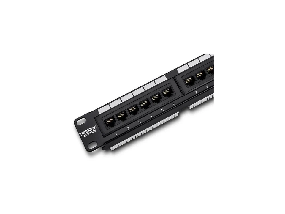 TRENDnet TC-P24C6 24-Port Cat  6 Rack Mount Patch Panel - Image 1 of 4