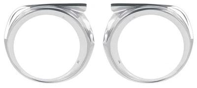 1963 Ford Falcon Ranchero; Headlamp Door Bezel Set; LH and RH Sides - Image 1 of 2