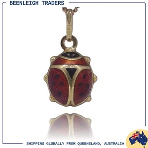 Yellow Gold LADYBUG or LADY BEETLE CHARM Guaranteed Genuine 18ct 18k Gold - Picture 1 of 10