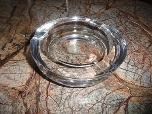 Orrefors Clear Crystal Ashtray Measures 5.5 Diameter - Picture 1 of 9