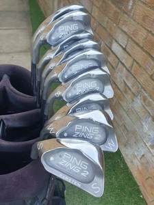 GENTS LEFT HAND PING ZING 2 WHITE DOT IRONS - Picture 1 of 14
