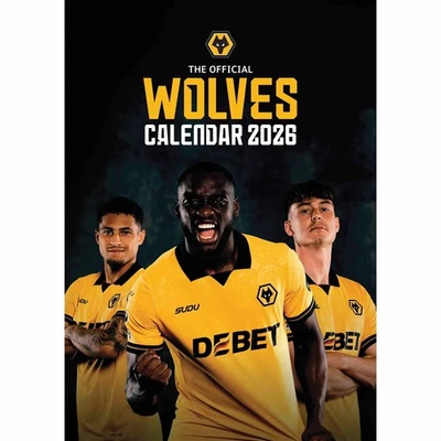 GRANGE COMMUNICATIONS LTD Wolverhampton Wanderers FC A3 Calendar 2026 - Football - Month To View