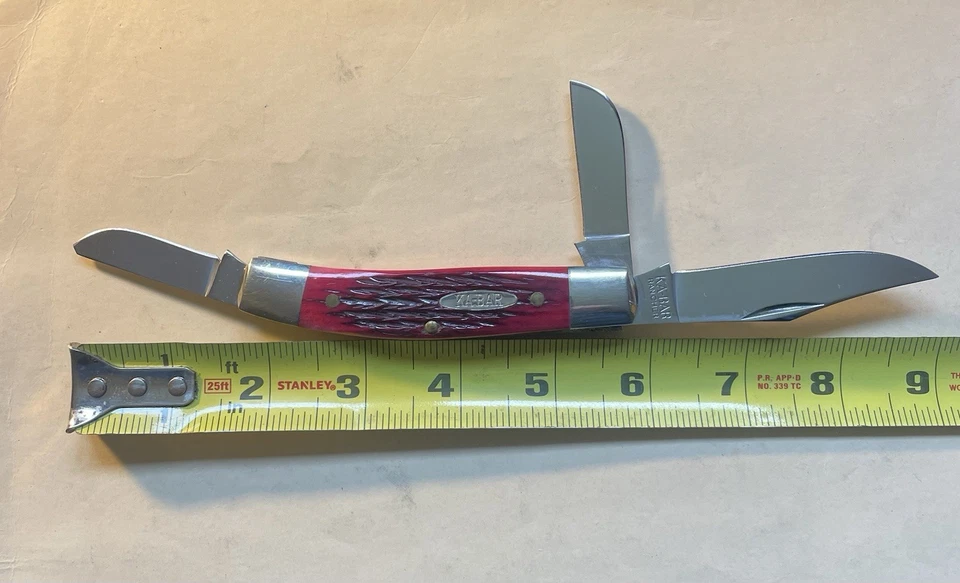 Cuchillo grande de ganadero Ka-Bar Rancher WRA90 C.1990 hueso rosa Foto 1 de 4