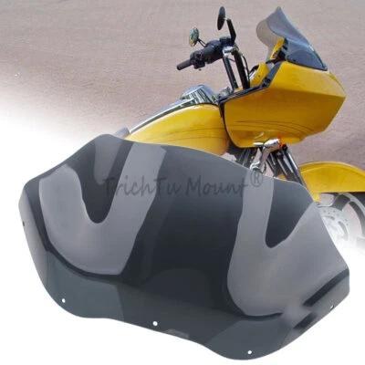 Smoke 12.5" Wave Windshield Windscreen Fit for Harley Road Glide FLTR 1998-2009 - Image 1 of 4