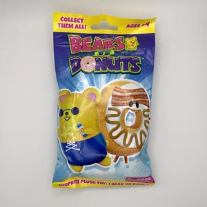 Bears vs Donuts Blind Pack Bean Bag Plush (Bear or Donut) Surprise Unopened NEW - Picture 1 of 6