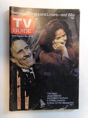 TV GUIDE 1975 May 24-30 Jason Robards Colleen Dewhurst Tucson Arizona Magazine - Image 1 of 2