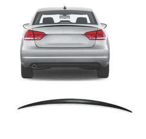 WA Rear Trunk  Spoiler for VW PASSAT B8  2015-2022 Piano Black - Picture 1 of 4