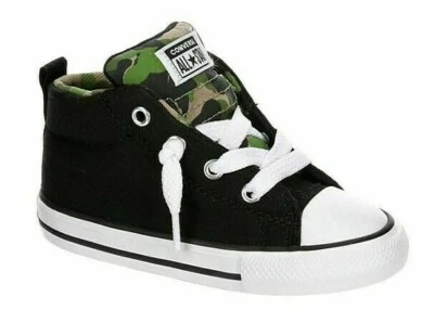 Converse Niños CTAS STREET MID CAMO Talla 4 Niño Pequeño Infantil Color Negro/Caqui/Blanco Foto 1 de 4