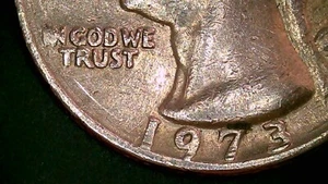 1973 D Washington Quarter.. Error In I Of In God We Trust.. Good Condition.. - Picture 1 of 11