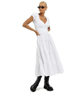 NEW Danielle Bernstein Poplin Midi Dress Size XL - Picture 1 of 5