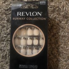 Revlon Runway Collection Medium Length Nails in 12 Sizes Mystic 28 Each