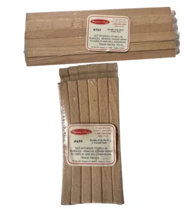 (2 Pack) Melissa & Doug Wooden Train Track Lot: 6pc 1-Switch & 6pc Curved 6" - Picture 1 of 5