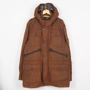 CAMEL ACTIVE Men Parka Jacket Size 58 Brown Full Zip Pockets Hooded s10294 - Picture 1 of 8