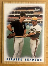 1987 Topps Pirates Team Leaders Sid Bream / Tony Peña Baseball Card #131 NM