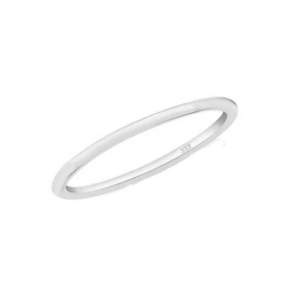 Echt Gold 333 8 Kt Weißgold schlichter schmaler dünner Vorsteck Ring glänzend - Bild 1 von 2