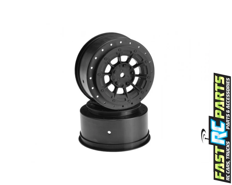 Losi TEN-SCT Nitro JConcepts 12mm Hex Hazard Wheels Black 2 TEN-SCTE JCO3352B - Image 1 of 1