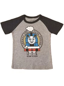 Thomas The Tank Engine Toddler Boys Gray T-Shirt Born To Ride Tee Shirt - Picture 1 of 1