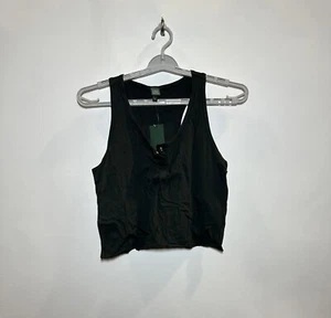 Women's Lightweight Relaxed Tank Top - Wild Fable Dark Gray Medium - Picture 1 of 2