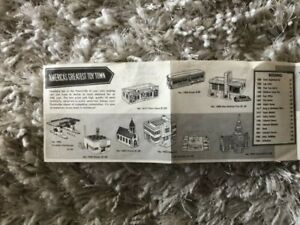 reduced Vintage 125th  Anniversary Plasticville 1958 Price List Brochure Bachm