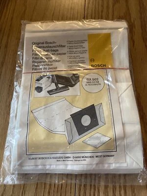 GENUINE Bosch Part BX 502 BBS 52/68 0 752 219 076 5 Bags/1 Micro Vacuum Bags #P - Image 1 of 4