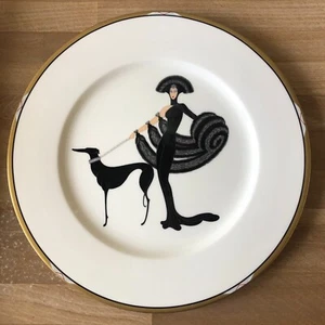 Erte Mikasa Large Charger Plate Symphony in Black - Picture 1 of 6