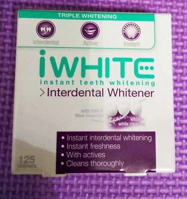 IWhite Instant Interdental Whitener Eliminates Interdental Staining dental floss