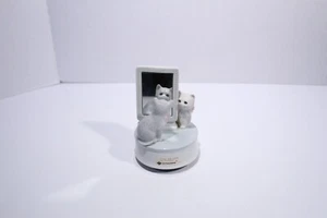 Vintage Spieluhr Katzen Kätzchen Spiegel spielt Liebe hält uns zusammen Otagiri Japan - Bild 1 von 11