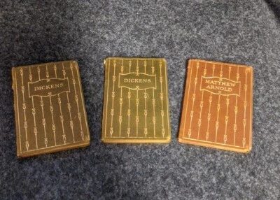 Charles Dickens Matthew Arnold Small Pocketbook Lot 3 Books ODD Rare Late 1800s - Image 1 of 4